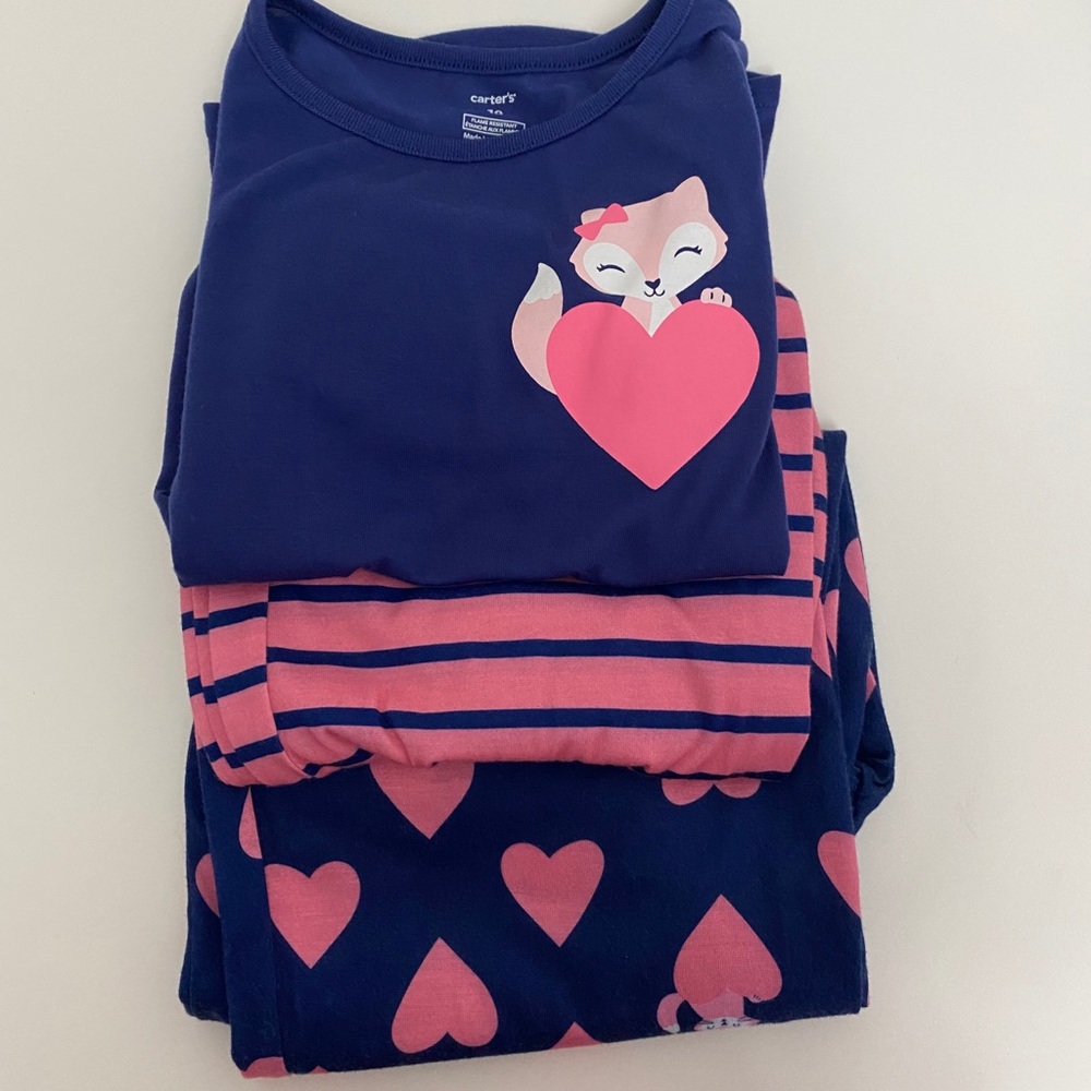Carter's Big Girls Fox 3-Piece Pajama Set